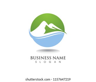 Mountain logo and symbols vector