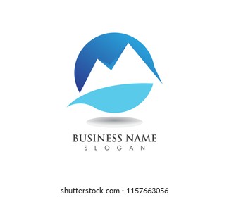 Mountain logo and symbols vector