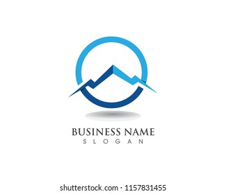 Mountain logo and symbols vector