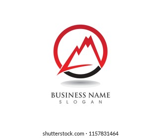 Mountain logo and symbols vector