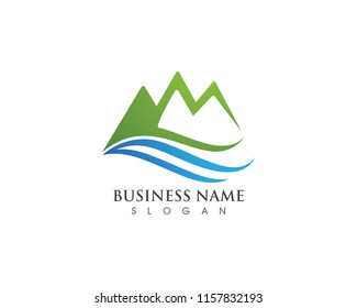 Mountain logo and symbols vector