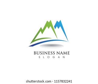 Mountain logo and symbols vector
