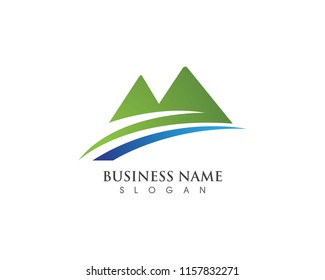 Mountain logo and symbols vector