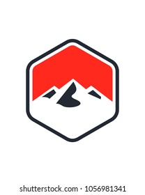 mountain logo template