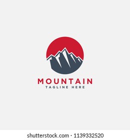 Mountain logo template