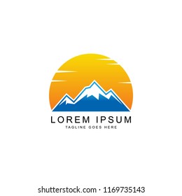 Mountain logo template