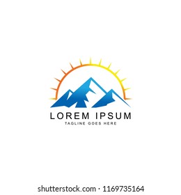 Mountain logo template