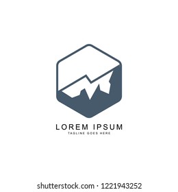 mountain logo template