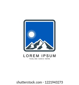 mountain logo template
