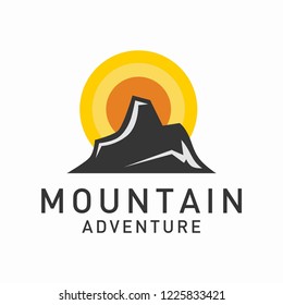 Mountain logo template