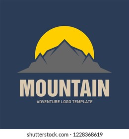 Mountain logo template