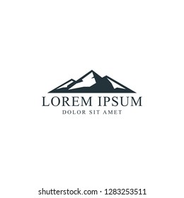 Mountain Logo Template Stock Vector (Royalty Free) 1283253511 ...