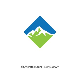 Mountain logo template