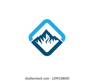 Mountain logo template