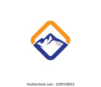 Mountain logo template