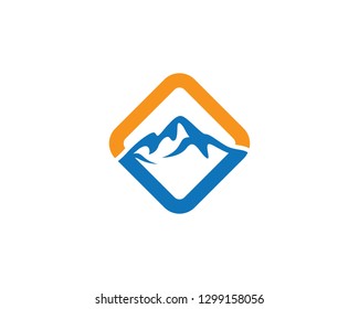 Mountain logo template