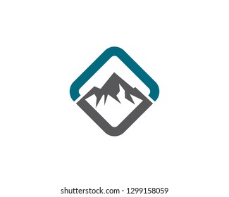 Mountain logo template