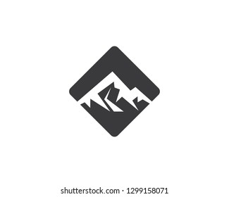 Mountain logo template