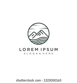 mountain logo template