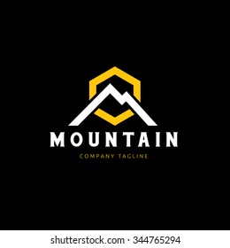 Mountain logo template