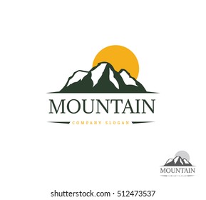 Mountain logo template