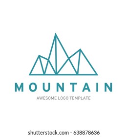 Mountain logo template