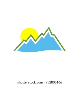 Mountain logo template