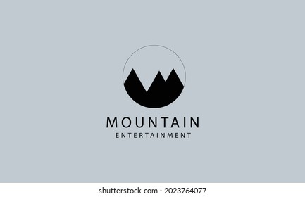 mountain logo template and mountain adventure logo