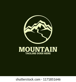 Mountain Logo Template. Adventure Logo Design.