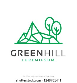 Mountain Logo Template Design Vector, Emblem, Concept Design, Creative Symbol, Icon