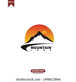 Mountain Logo Template design. Vector Illustrator Eps.10