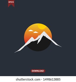 Mountain Logo Template design. Vector Illustrator Eps.10