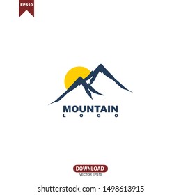 Mountain Logo Template design. Vector Illustrator Eps.10