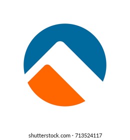 Mountain logo template design vector