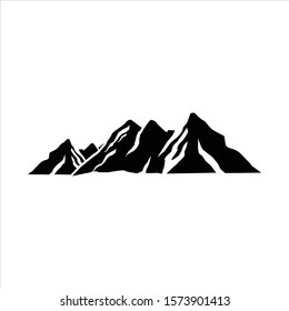 mountain logo template, mountain element modern style vector design for logo, rock climbing logo.