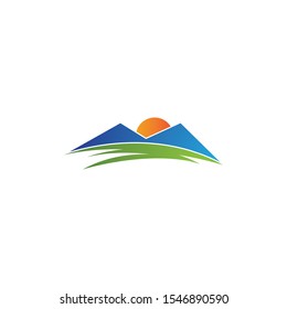 Mountain logo template icon design