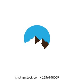 Mountain logo template icon design