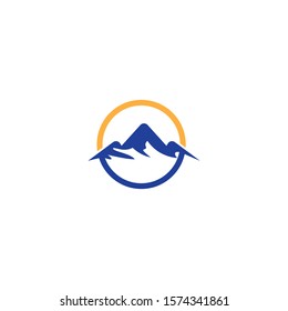 Mountain logo template icon design