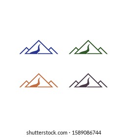Mountain logo template icon design