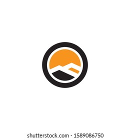 Mountain logo template icon design