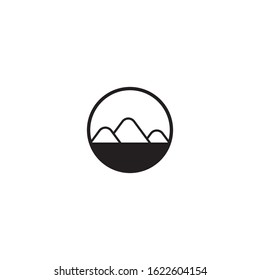 Mountain logo template icon design