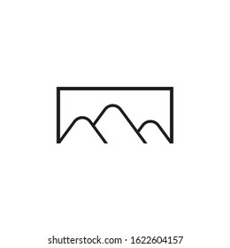 Mountain logo template icon design