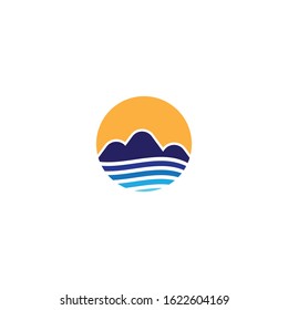 Mountain logo template icon design
