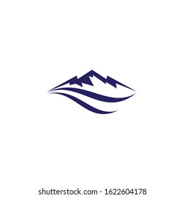 Mountain logo template icon design