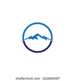 Mountain logo template icon design
