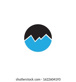 Mountain logo template icon design