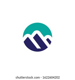 Mountain logo template icon design