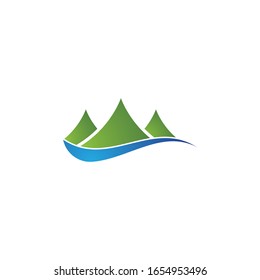 Mountain logo template icon design