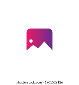 Mountain logo template icon design