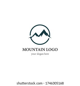 Mountain logo template icon design